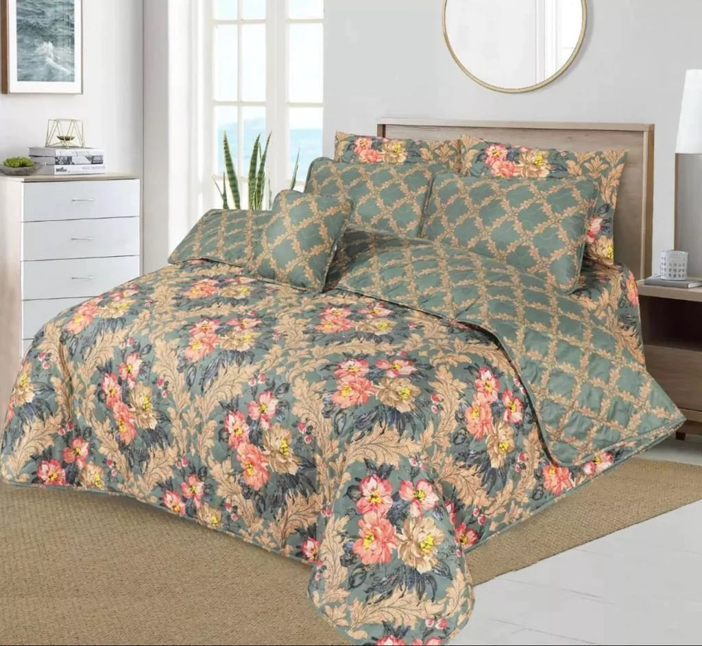 Premium Bedsheet Set 7Pcs